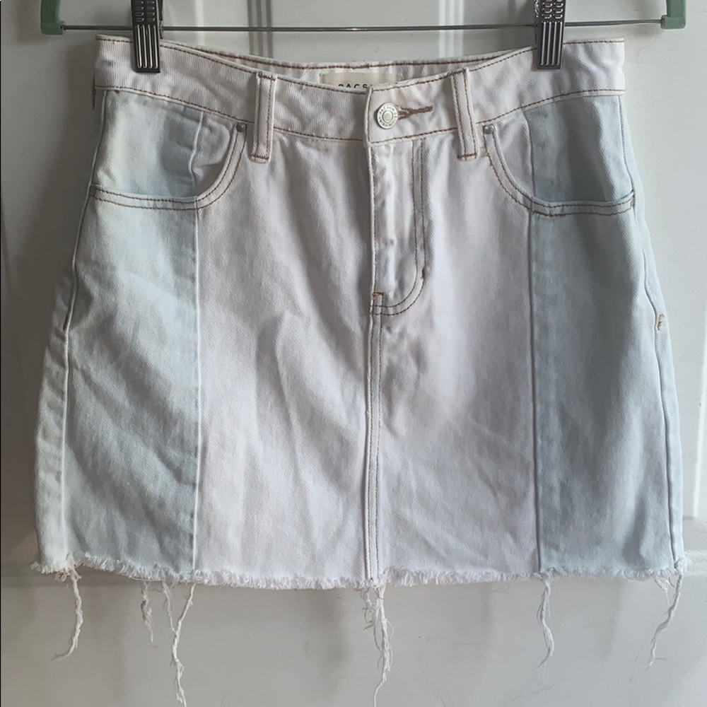 Pacsun washed out jean skirt